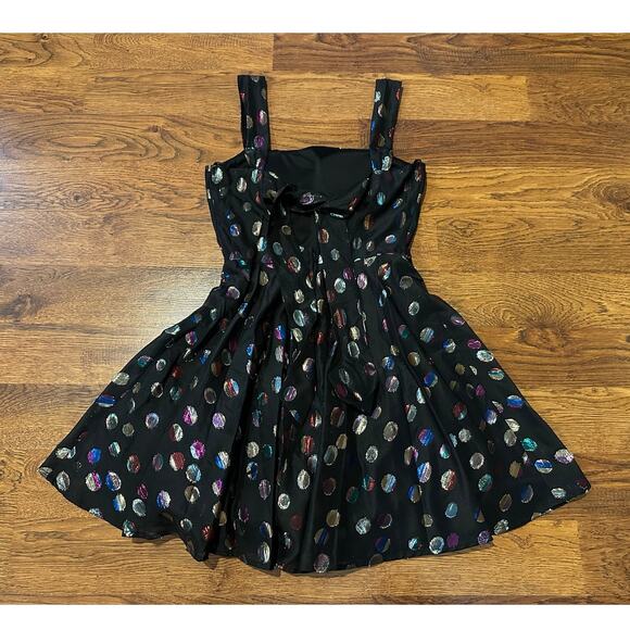 City Studios Junior's Tie Back Fit and Flare Formal Dress Black Size 1/2 NWT - Picture 2 of 10